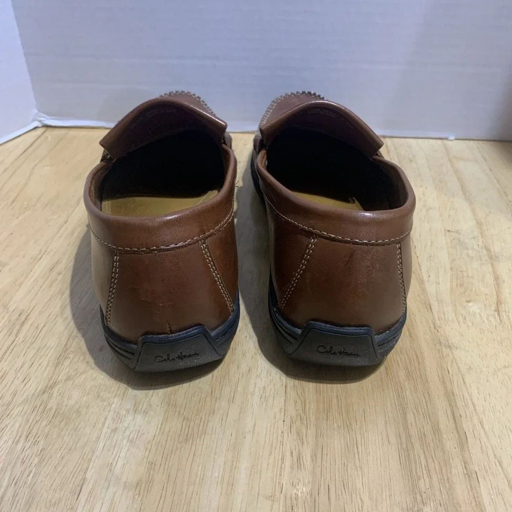 Cole Haan Pinch Tassel Loafer‎ C07931 Brown Leather Men's Size 10.5M